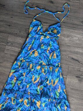 Colorful summer midi dress